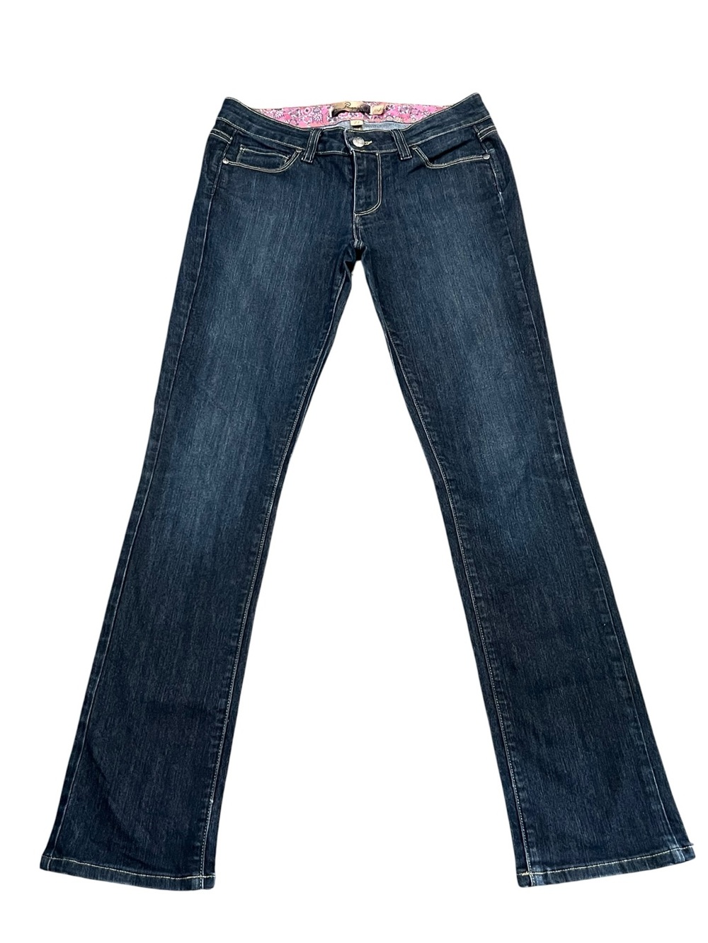 PAIGE | Dark Blue Straight-Leg Jeans | Size 27 - Picture 10 of 10